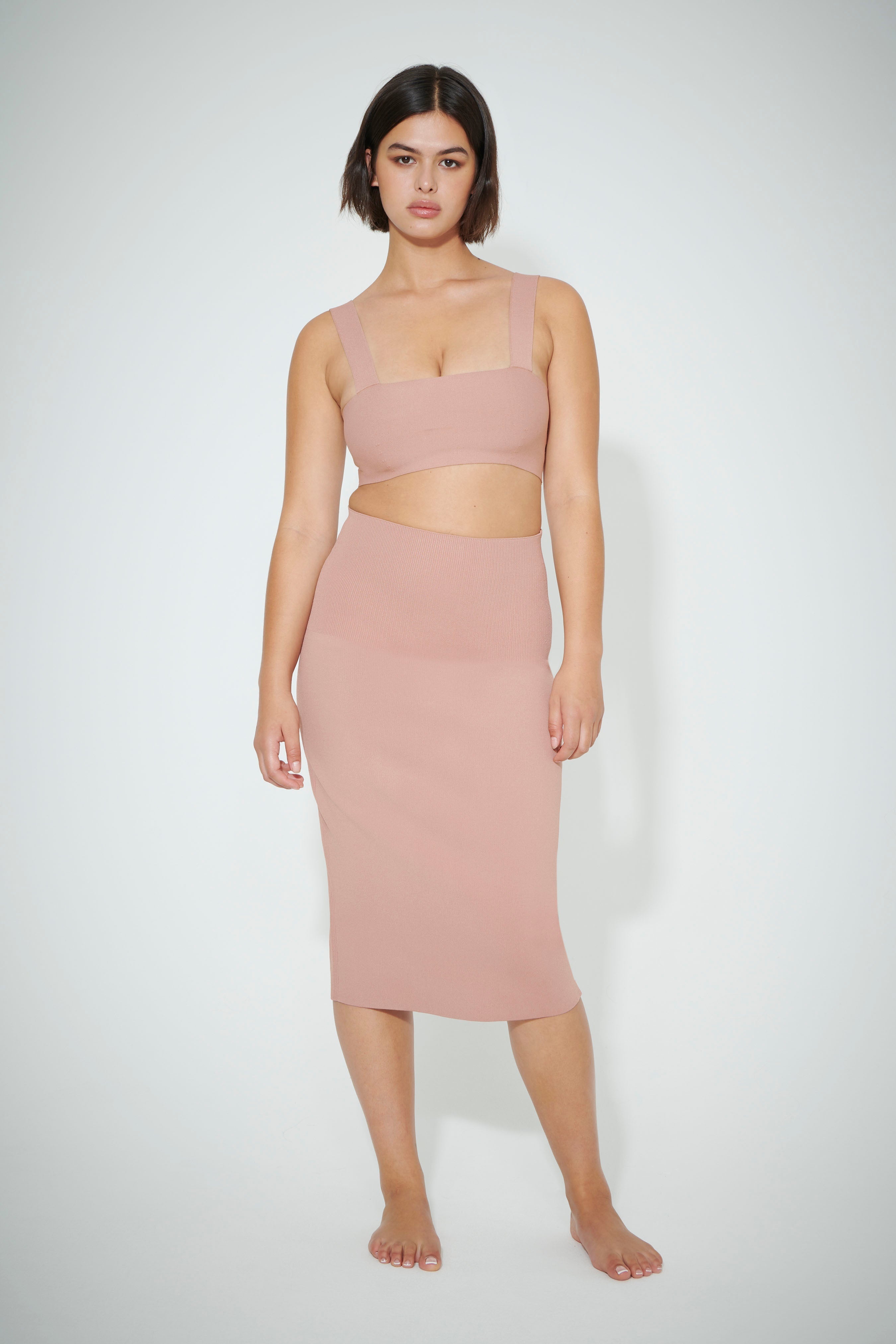 VB Body Fitted Skirt in Blush - 5