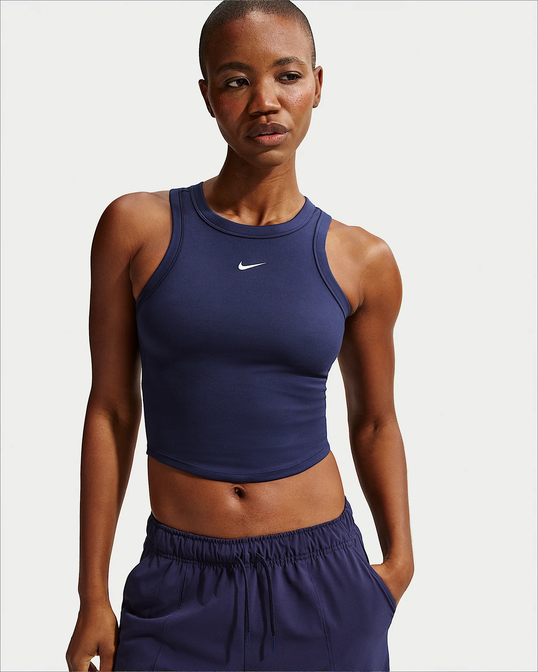 Nike One Fitted Women's Dri-FIT Cropped Tank Top - 1