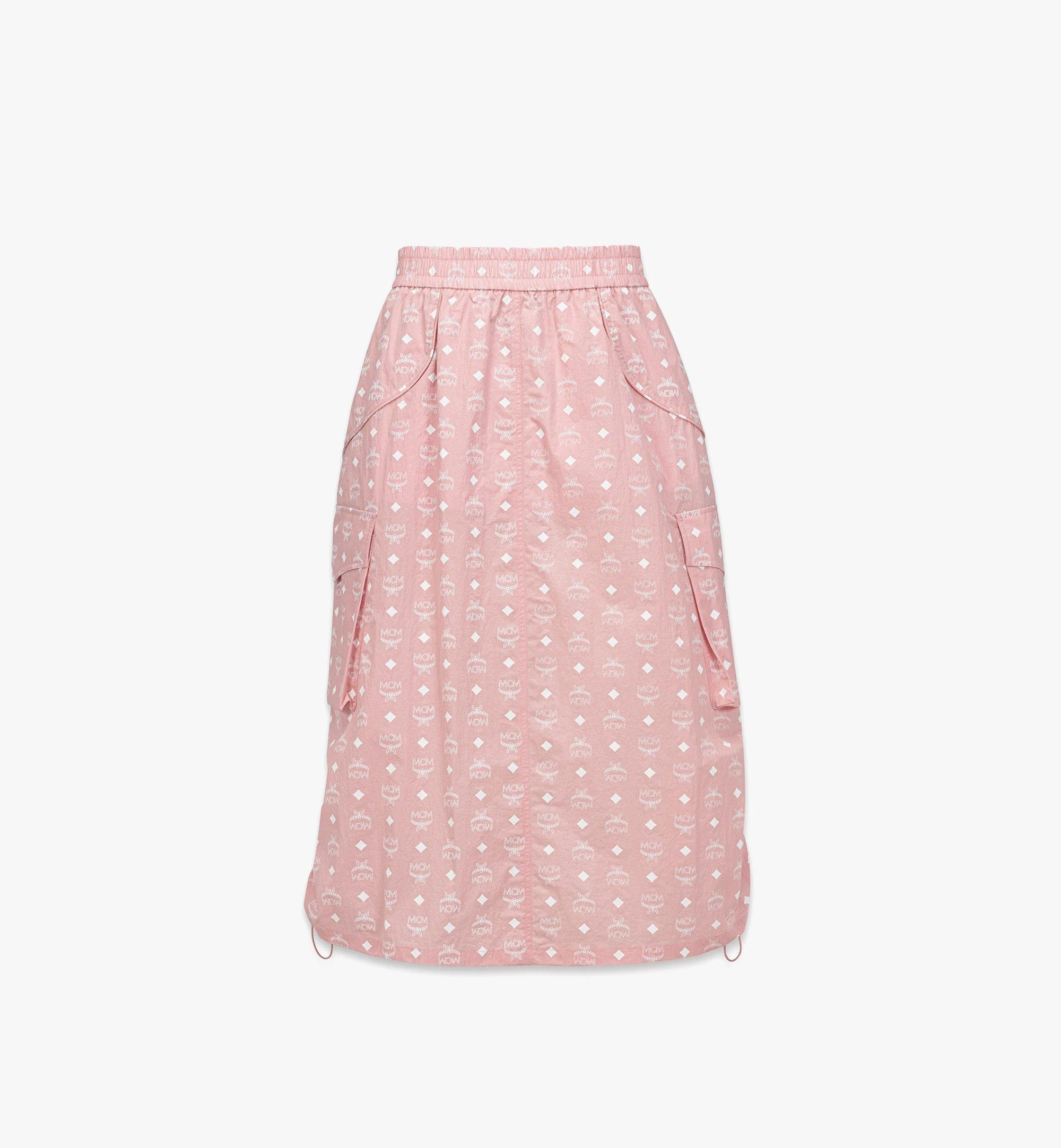 Monogram Midi Skirt in Recycled Nylon - 1