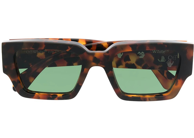 Off-White OFF-WHITE Mari Rectangular Frame Sunglasses Havana Brown/Black (OMRI010R21PLA0016010 / OMRI013S21PLA outlook