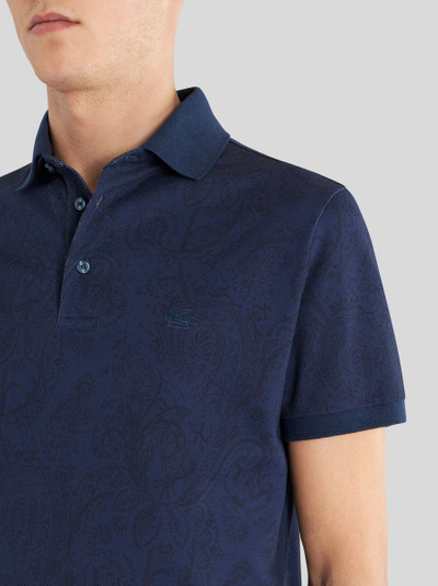 Etro JERSEY POLO SHIRT WITH PAISLEY DESIGNS outlook