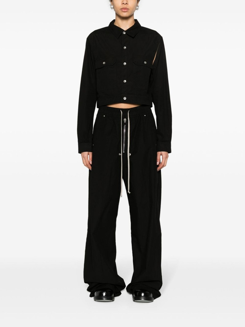 Rick Owens DRKSHDW cape-sleeve cropped shirt jacket outlook
