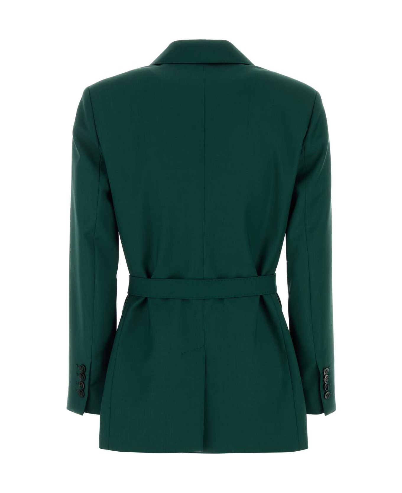 Dark Green Wool Talento Blazer - 2