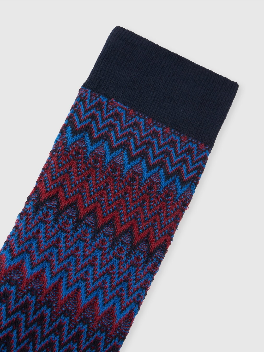 Chevron cotton blend socks - 3