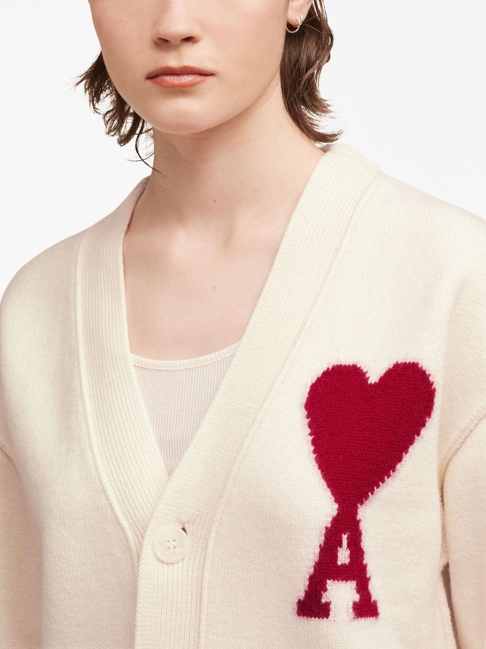 Red Ami De Coeur Cardigan - 7