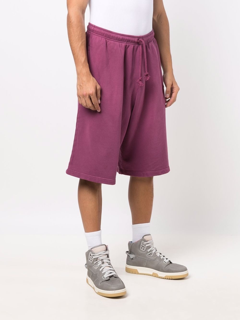 oversized track shorts - 4