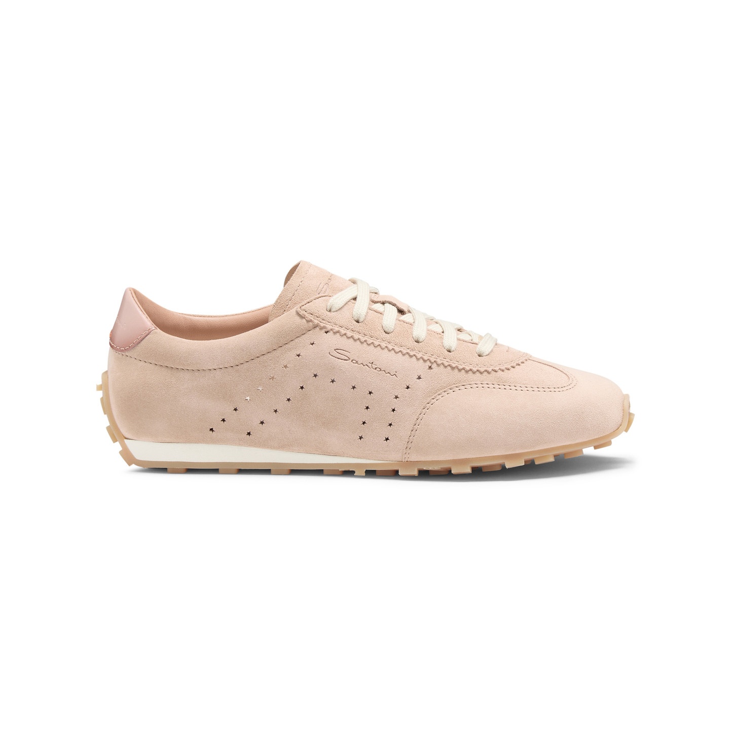 Women's pink suede sneaker - 1