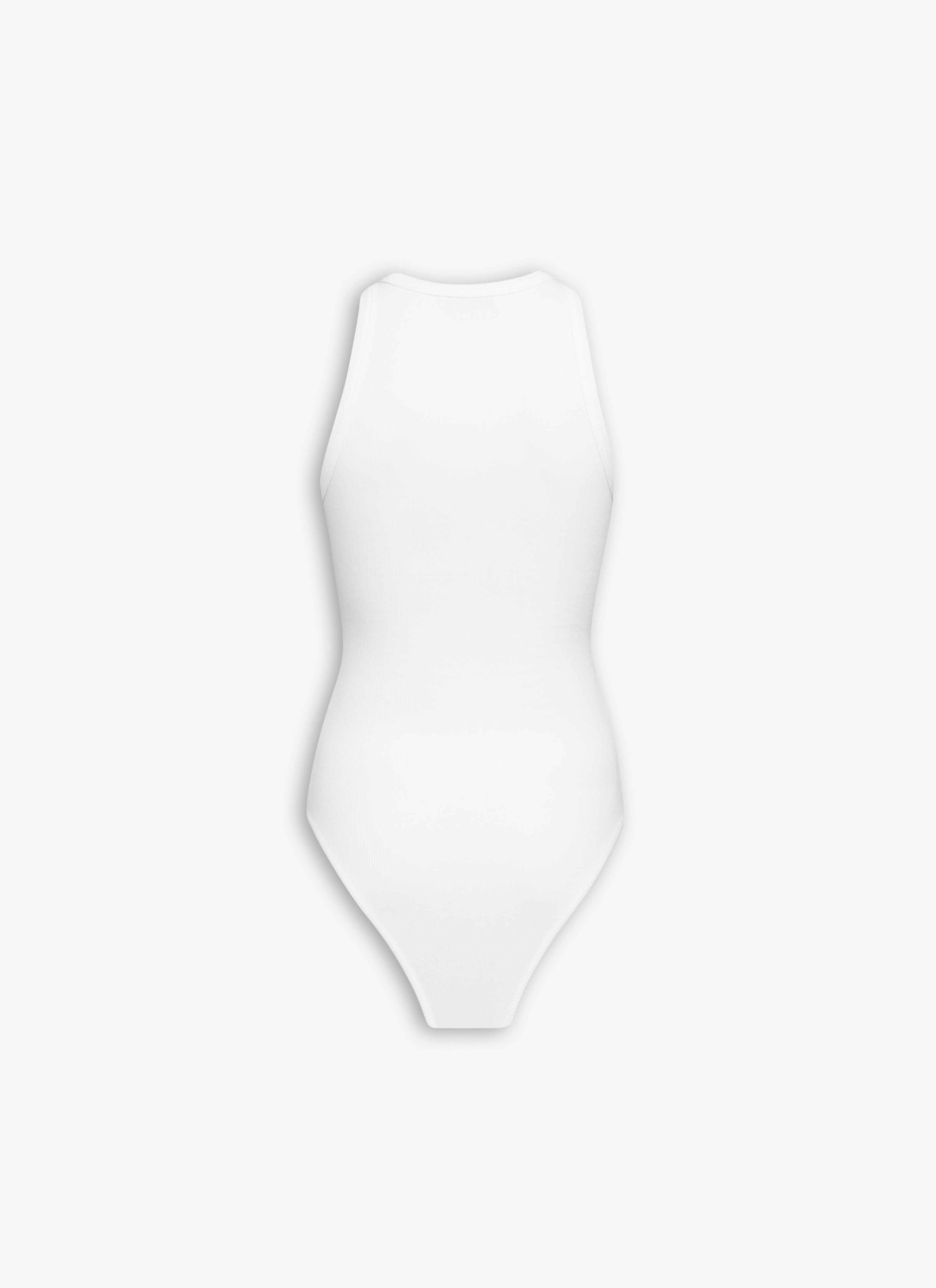 SCULPTING RIB KNIT TANK BODYSUIT - 4