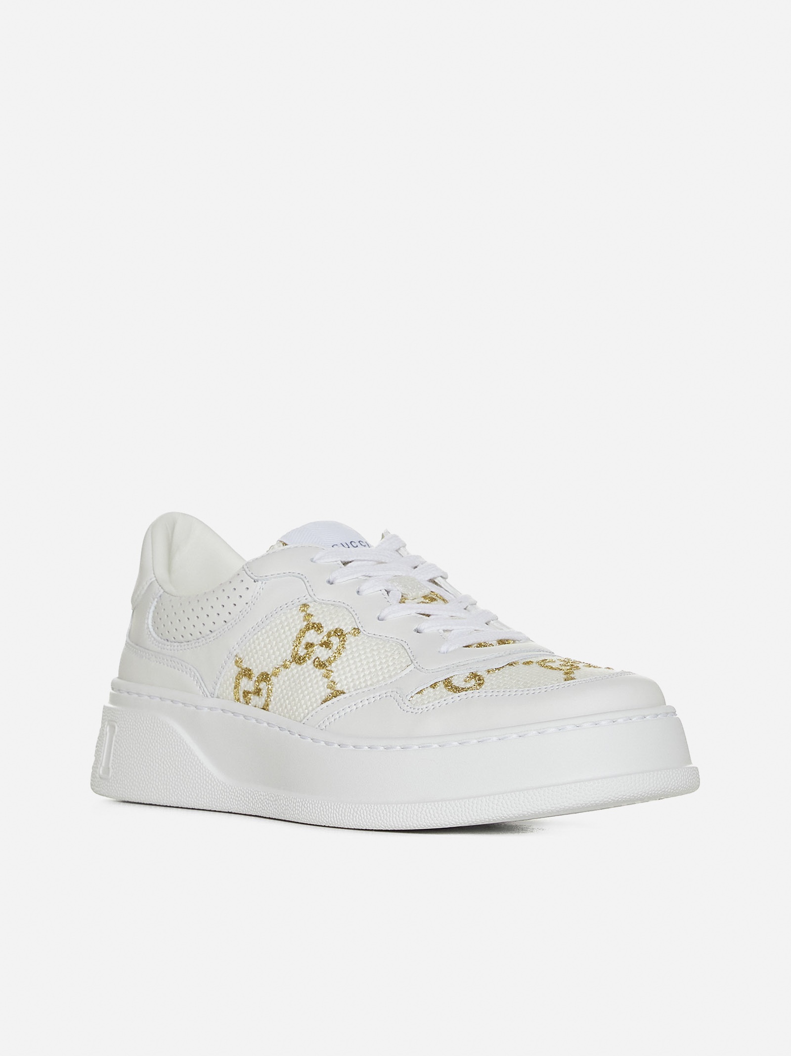 GG canvas and leather sneakers - 2