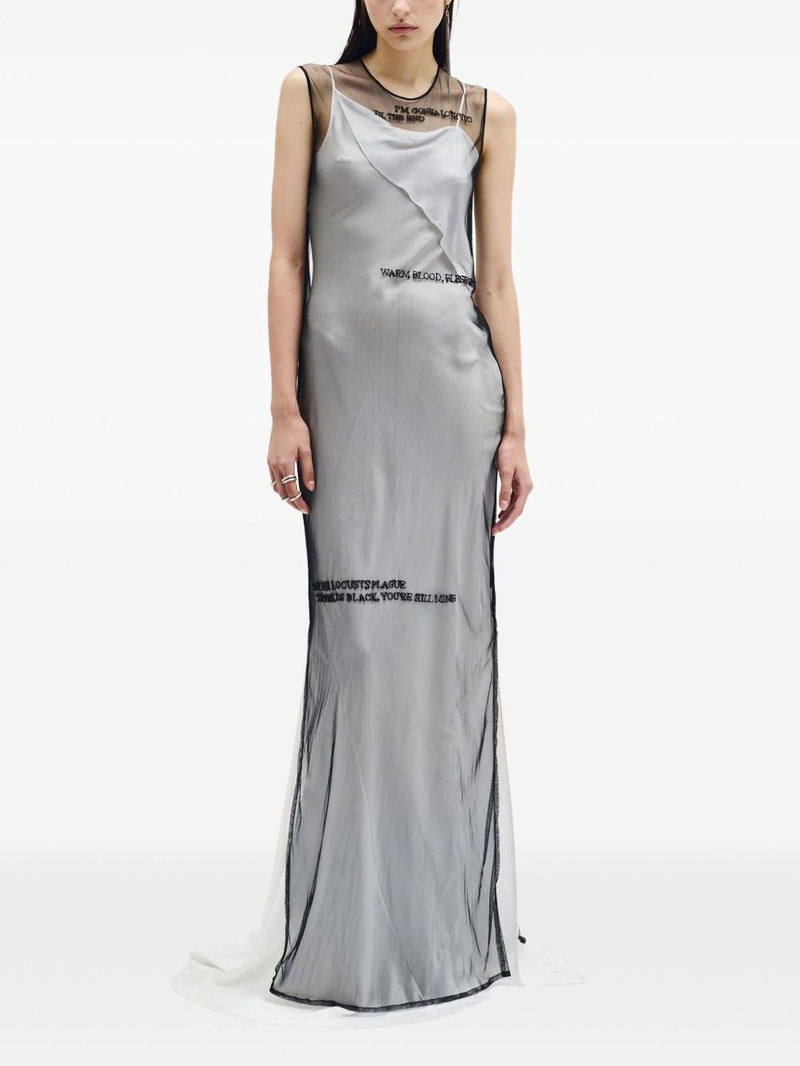 Ann Demeulemeester Aaricia satin maxi dress outlook