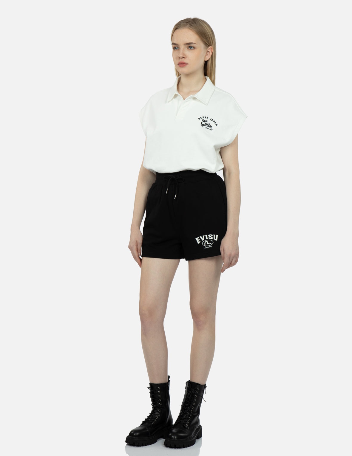 Logo Embroidery Sweat Shorts - 3