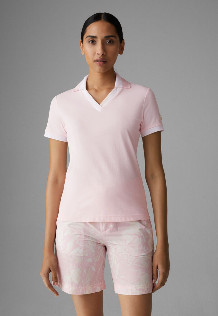 Luma Functional polo shirt in Pink/White - 2