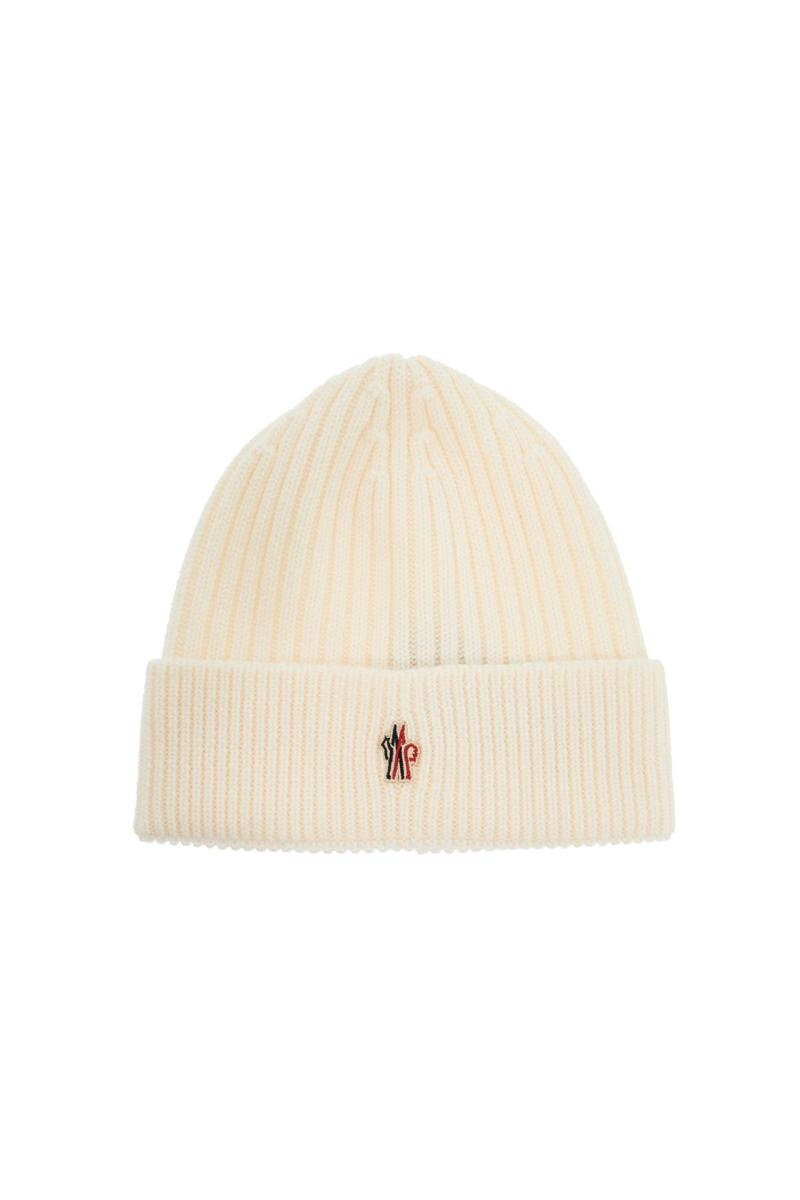 Moncler Grenoble Virgin Wool Beanie Hat In Eight - 1