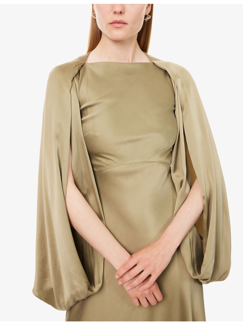 Koda Balloon-Sleeves Silk Maxi Dress - 5