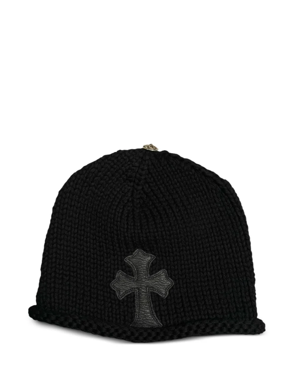 cross patch knit beanie - 1