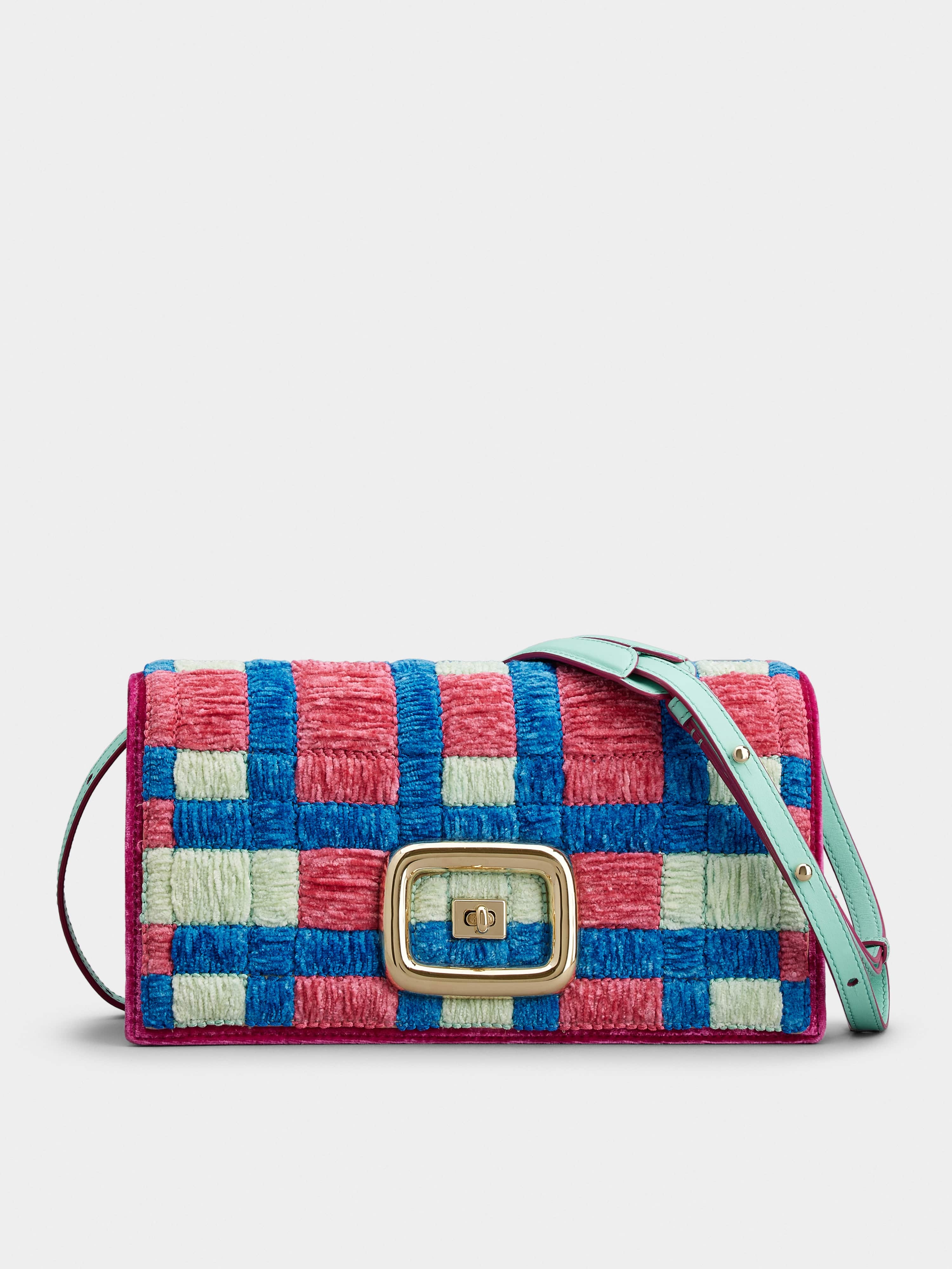 Viv' Choc Weaving Bag in Velvet - 1