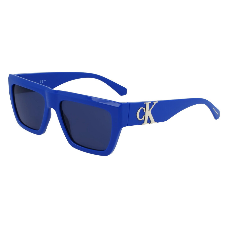 Calvin Klein - Calvin Klein Blue Square Men's Sunglasses CKJ23653S 400 55 - 1