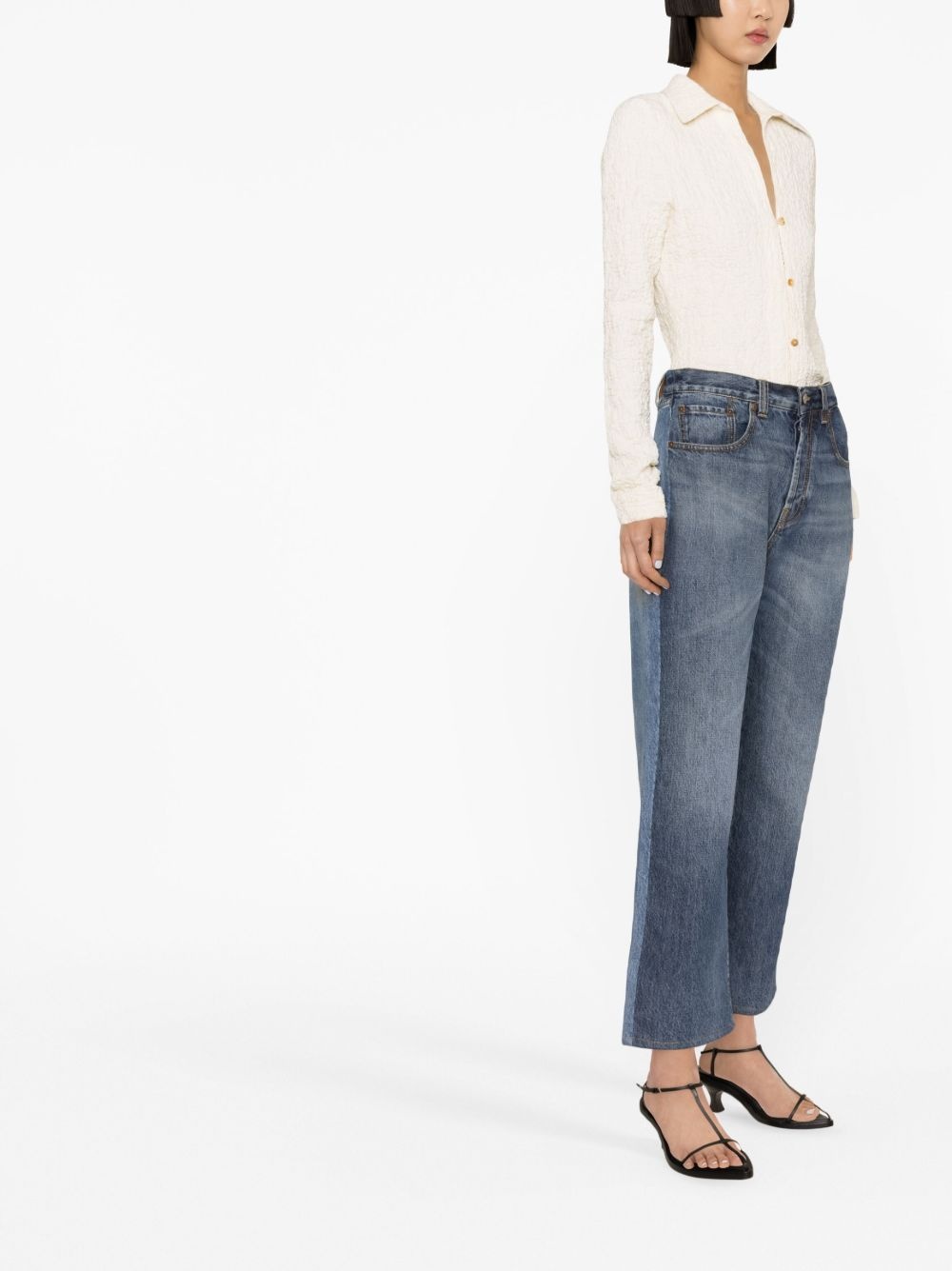 cropped flared jeans - 2