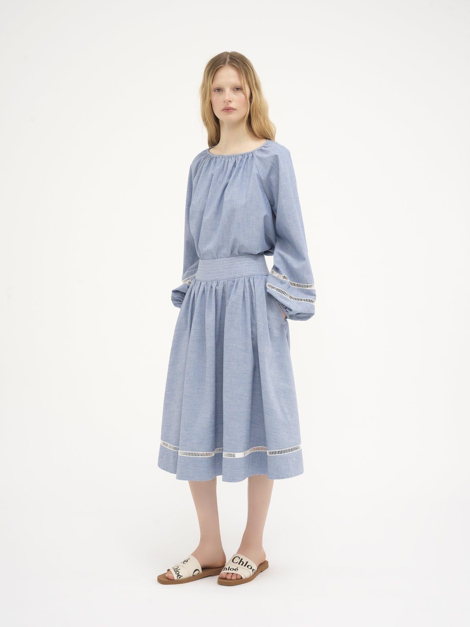 FLARED LONG SKIRT - 3