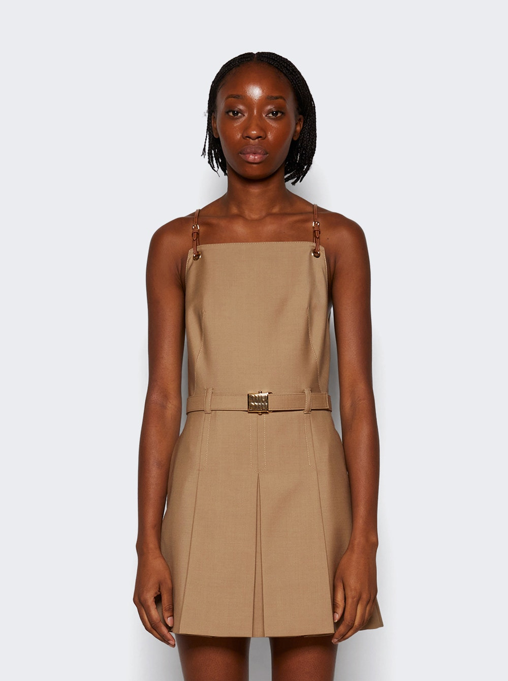 Kid Mohair Mini Dress Hazelnut - 3