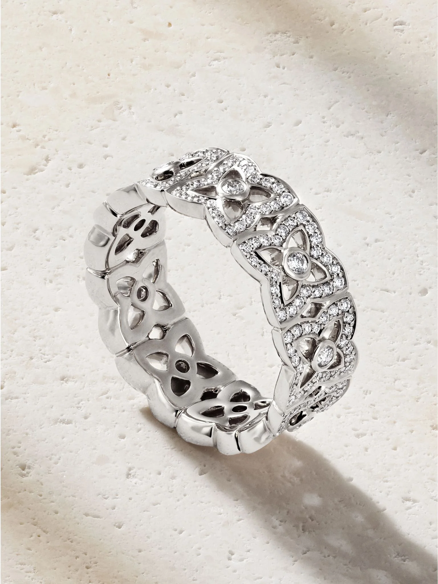 Lotus by DE BEERS 18-karat white gold diamond ring Gold - 1