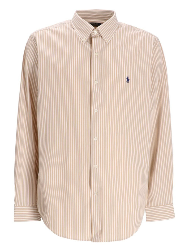 striped-pattern cotton shirt 1