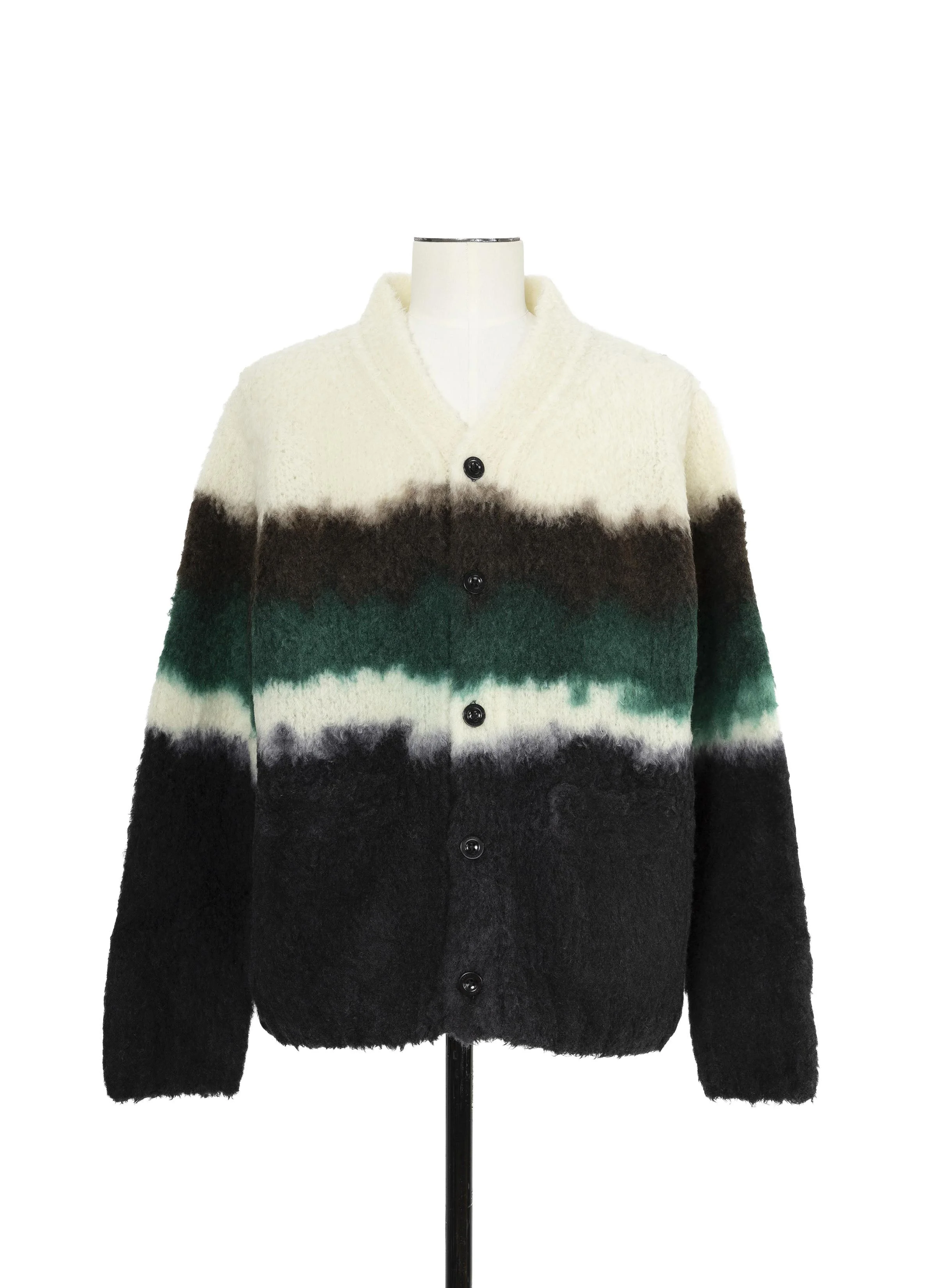 Chusen-Dyed Knit Cardigan - 1