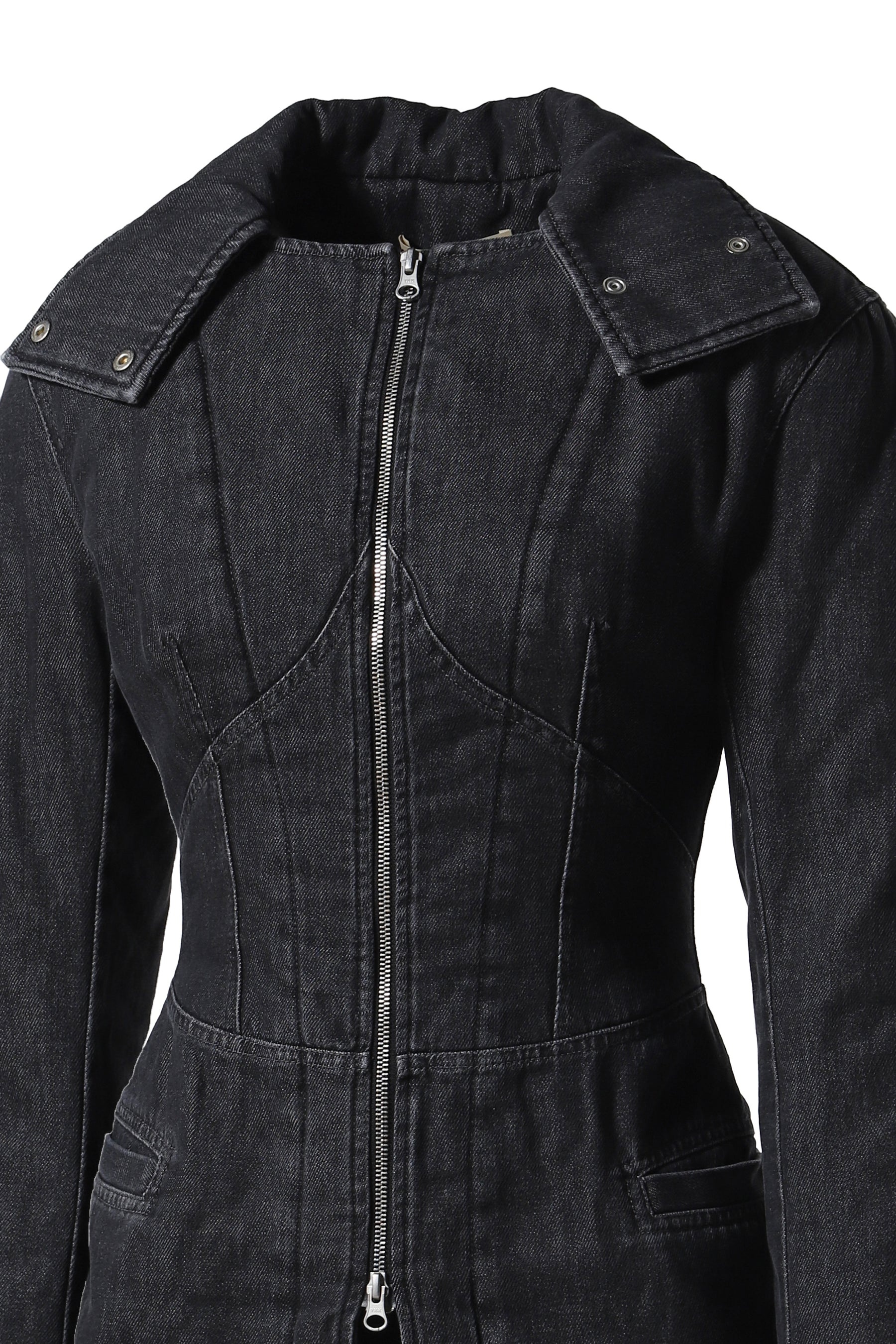 ALICE COAT / WASHED BLACK - 4