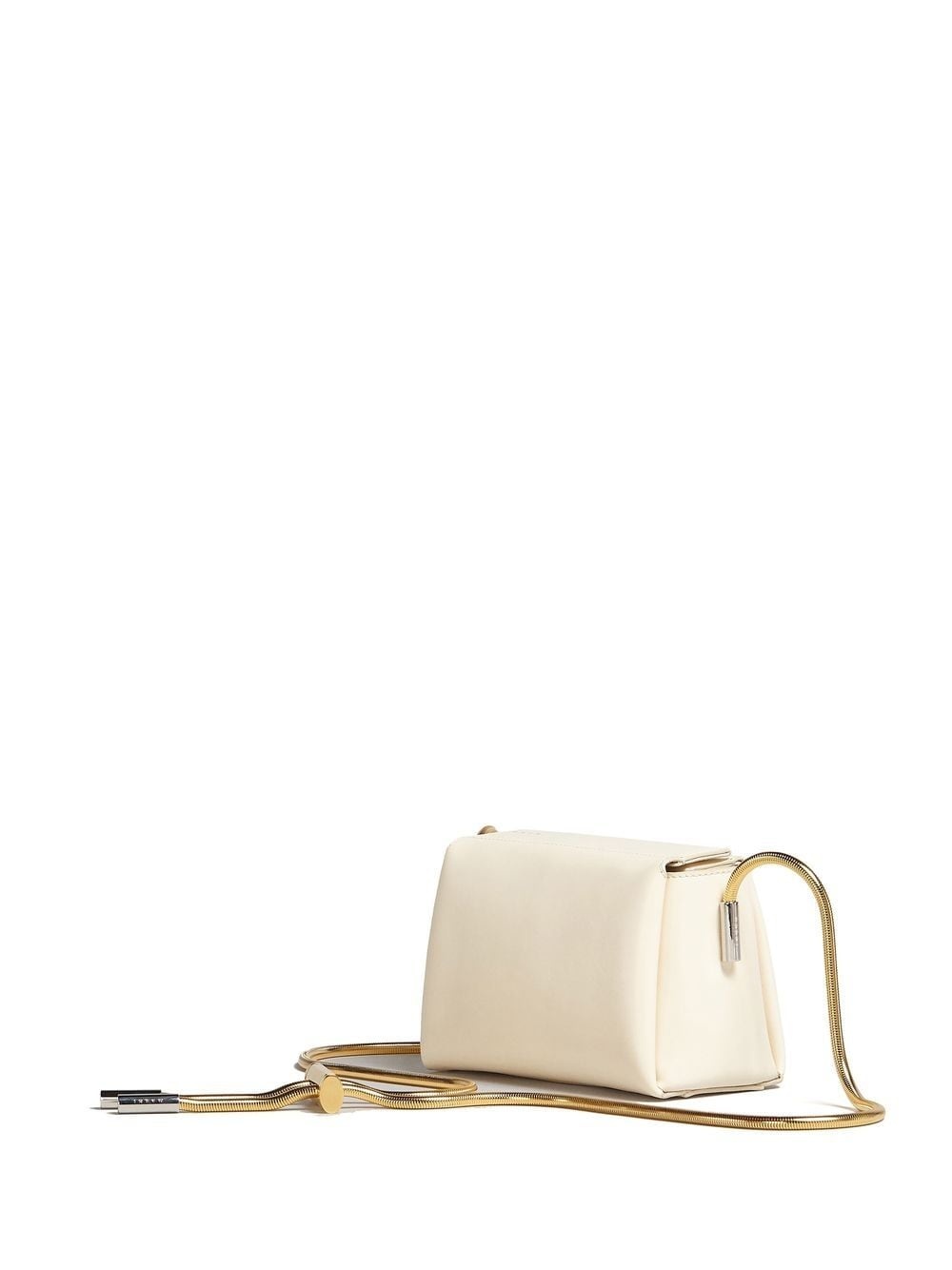 round snake chain leather shoulder bag - 2