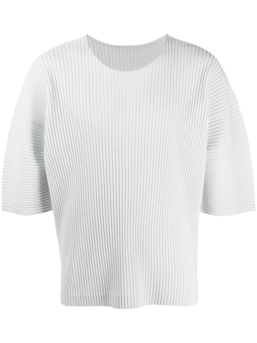 pleated short-sleeve T-shirt - 1