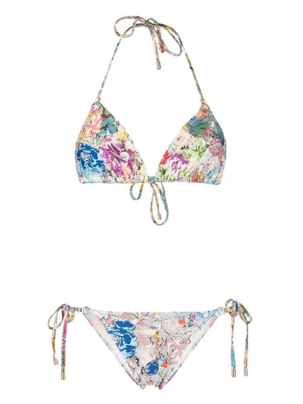 Clover floral-print bikini - 1