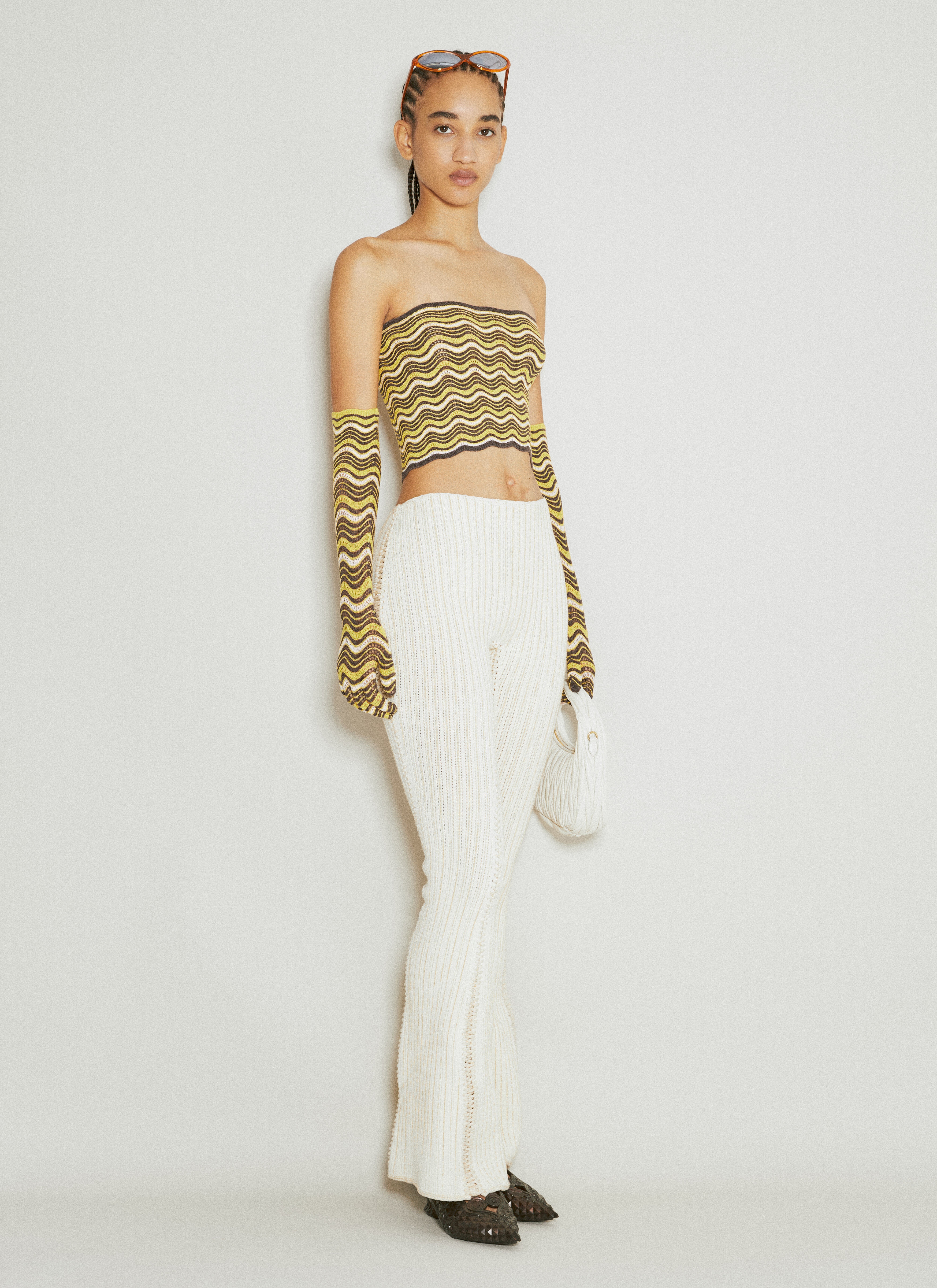 Tent Flared Knit Pants - 1