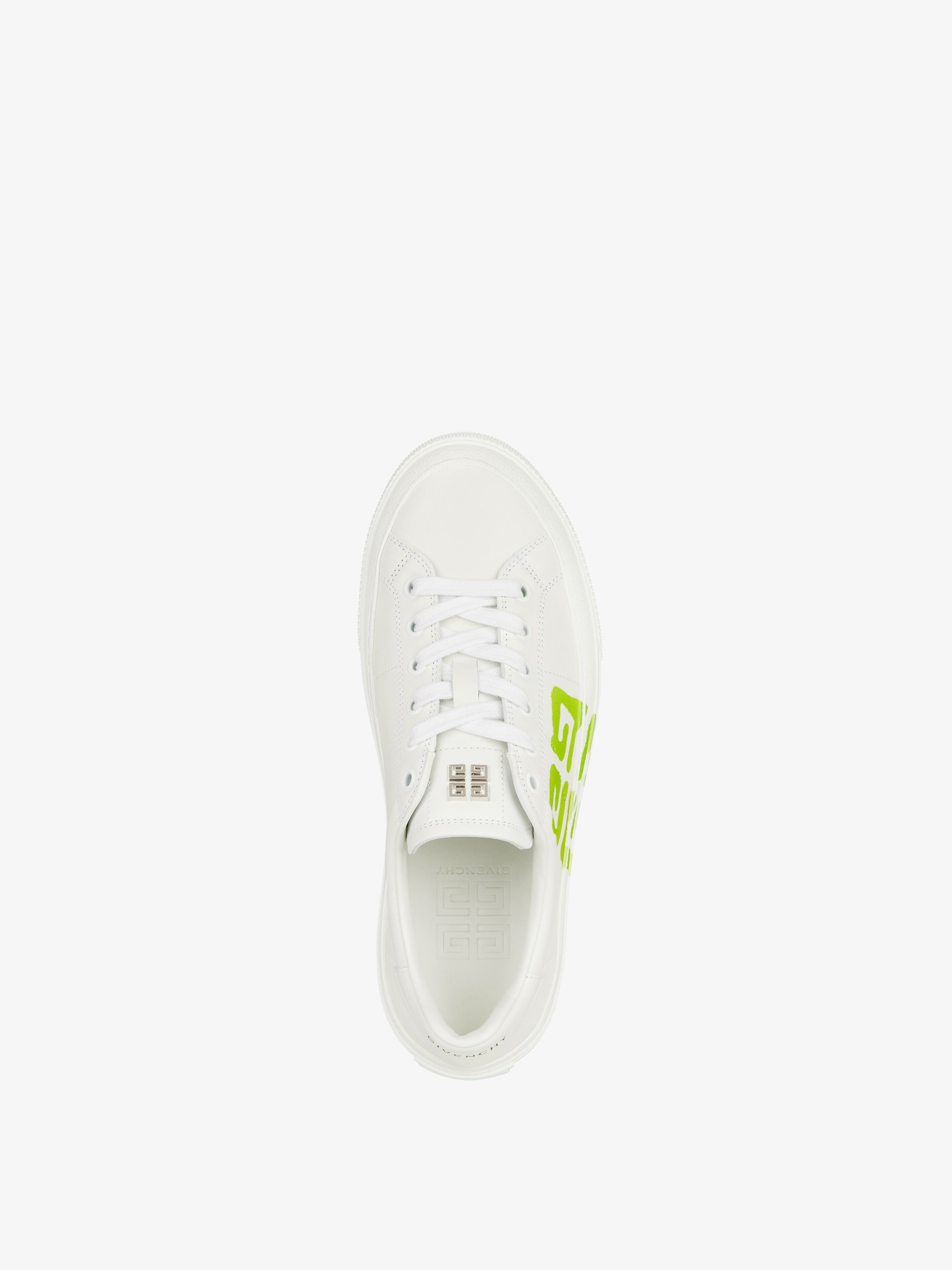SNEAKERS CITY SPORT IN LEATHER WITH TAG EFFECT 4G PRINT - 4