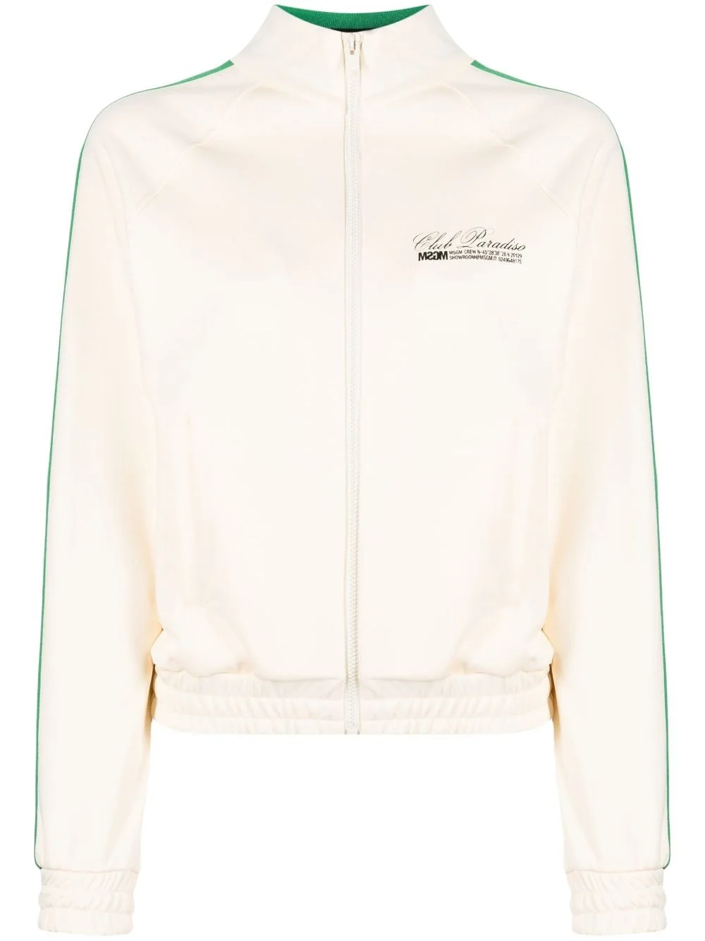 logo-print zip-up sweatshirt - 1