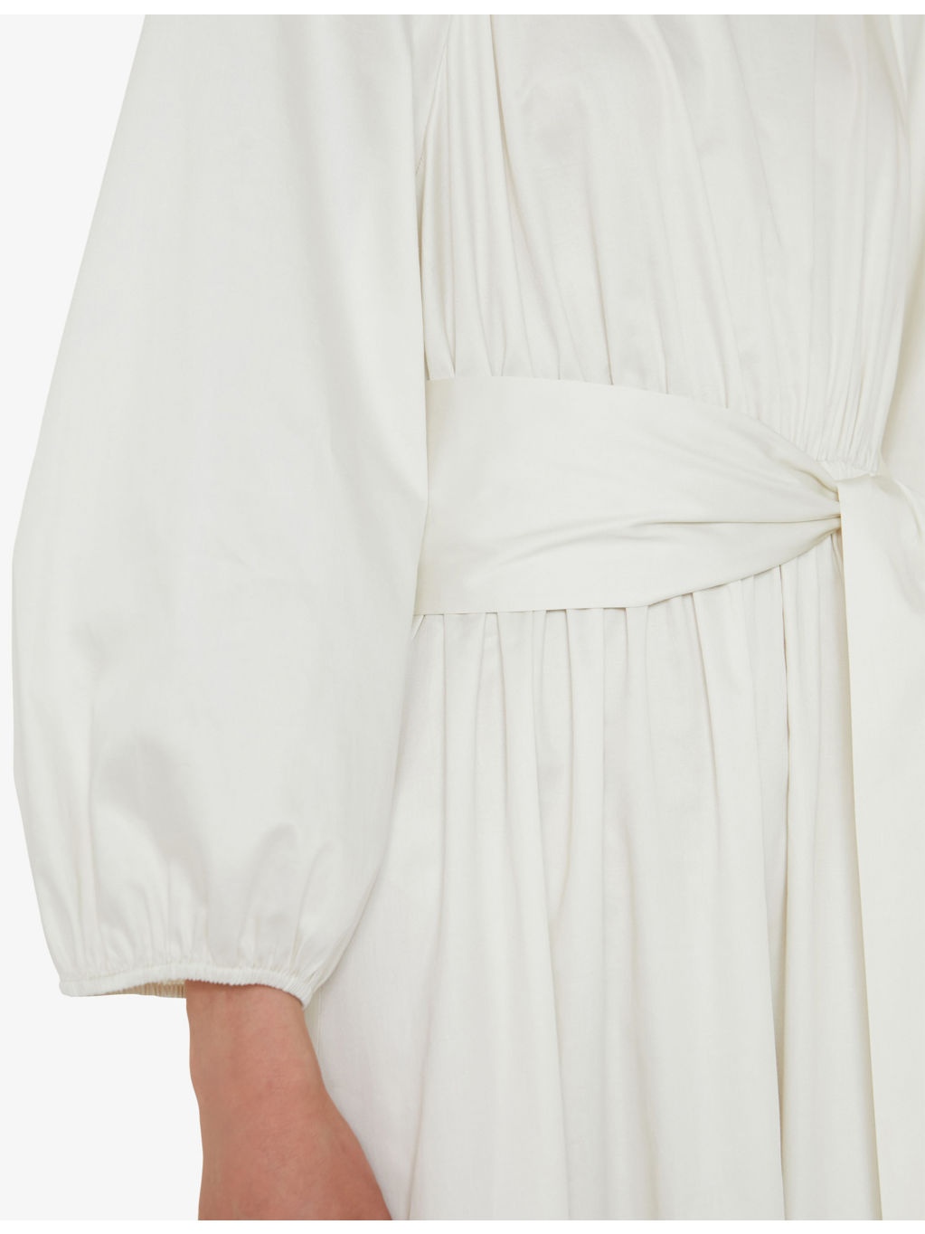 Bellan Tie-Belt Cotton Maxi Dress - 4