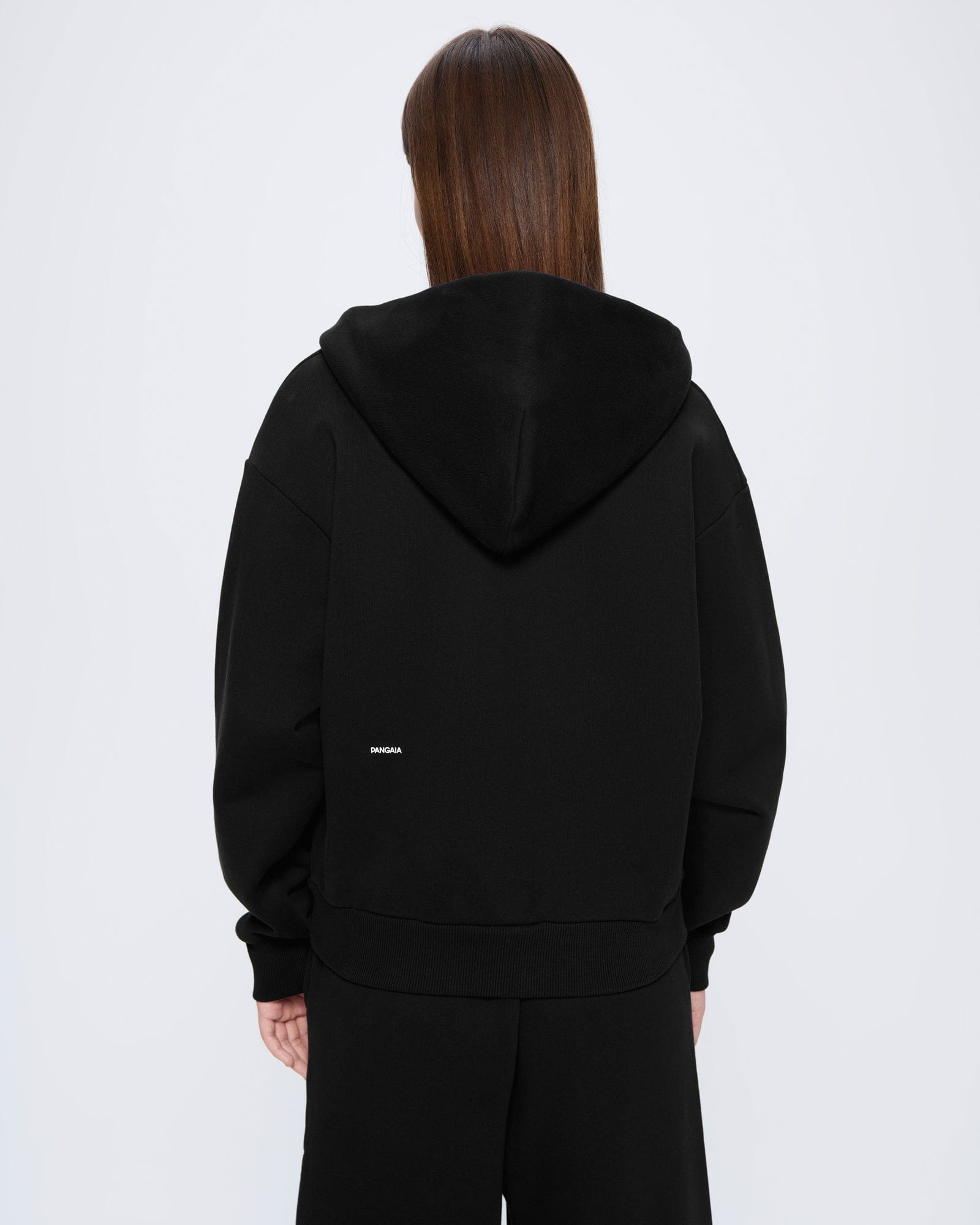 Womens 365 Heavyweight Two-Way Zip-Through Hoodie - Black - 4