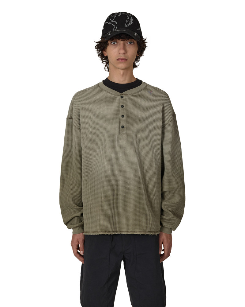 Bee Sun Faded Organic Waffle Serafino Long Sleeve 1