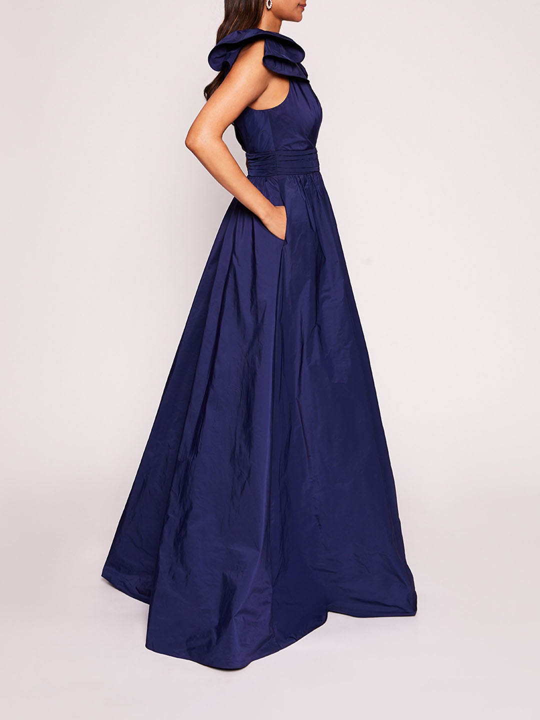 BOW TAFFETA GOWN - 3