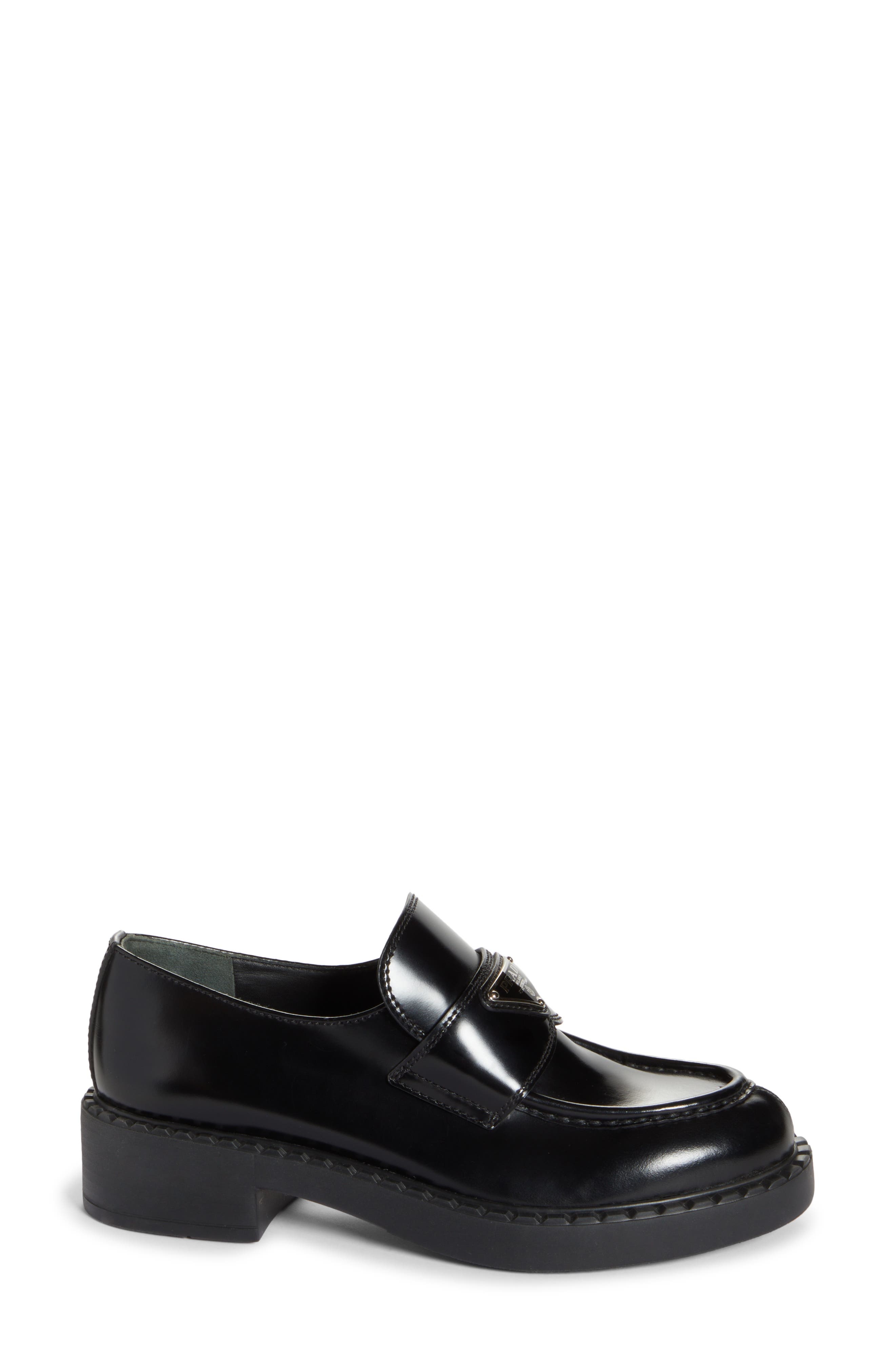 Triangle Logo Patent Leather Loafer - 3