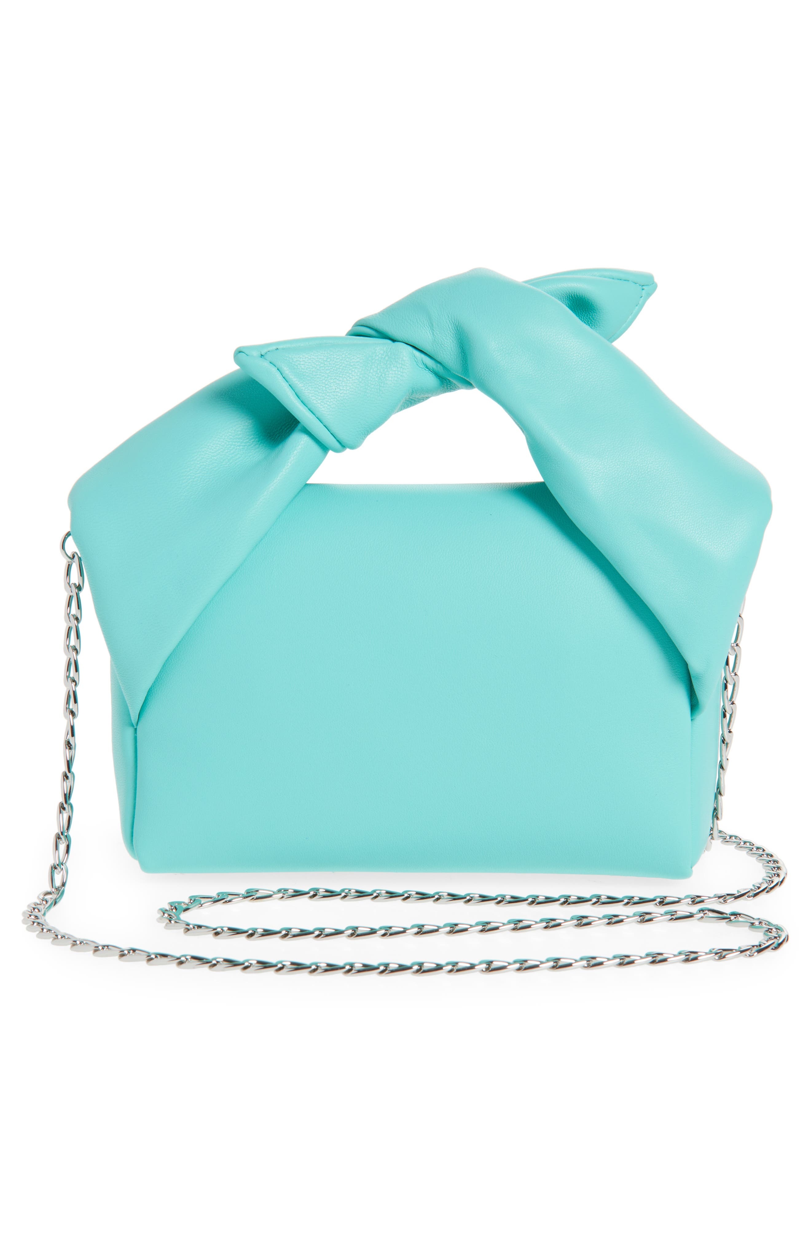 JW Anderson Small Twister Leather Crossbody Bag in Aqua at Nordstrom - 4