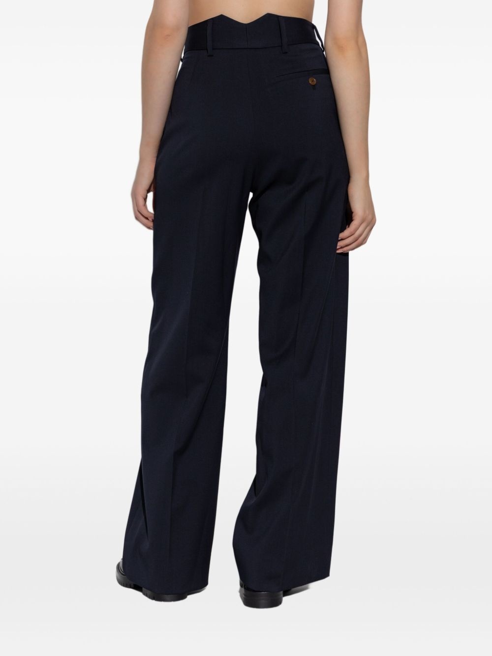 wool tailored trousers - 4