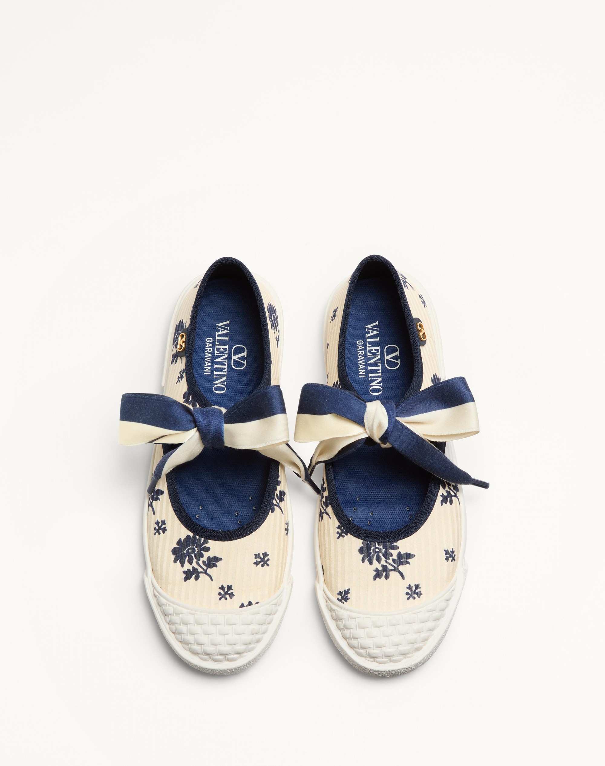 Valentino BAY BY BAY BALLERINA SNEAKERS IN PAPIER FLORAL