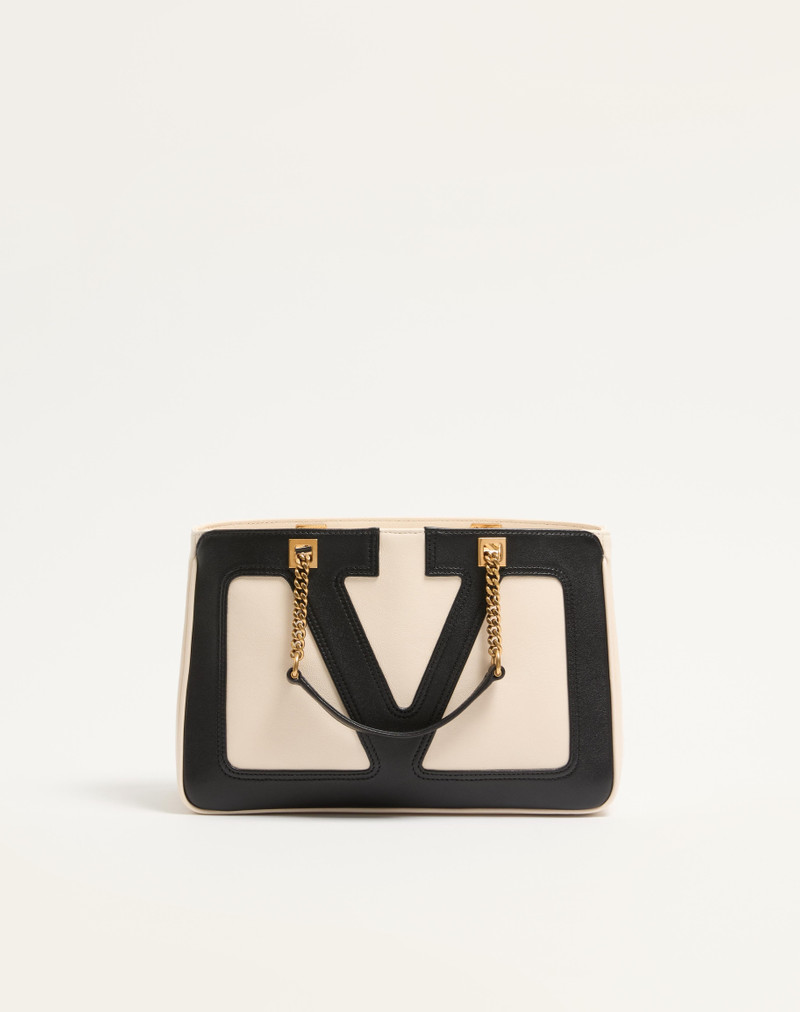 VALENTINO GARAVANI VIVA SUPERSTAR SMALL NAPPA LEATHER SHOPPING BAG 1