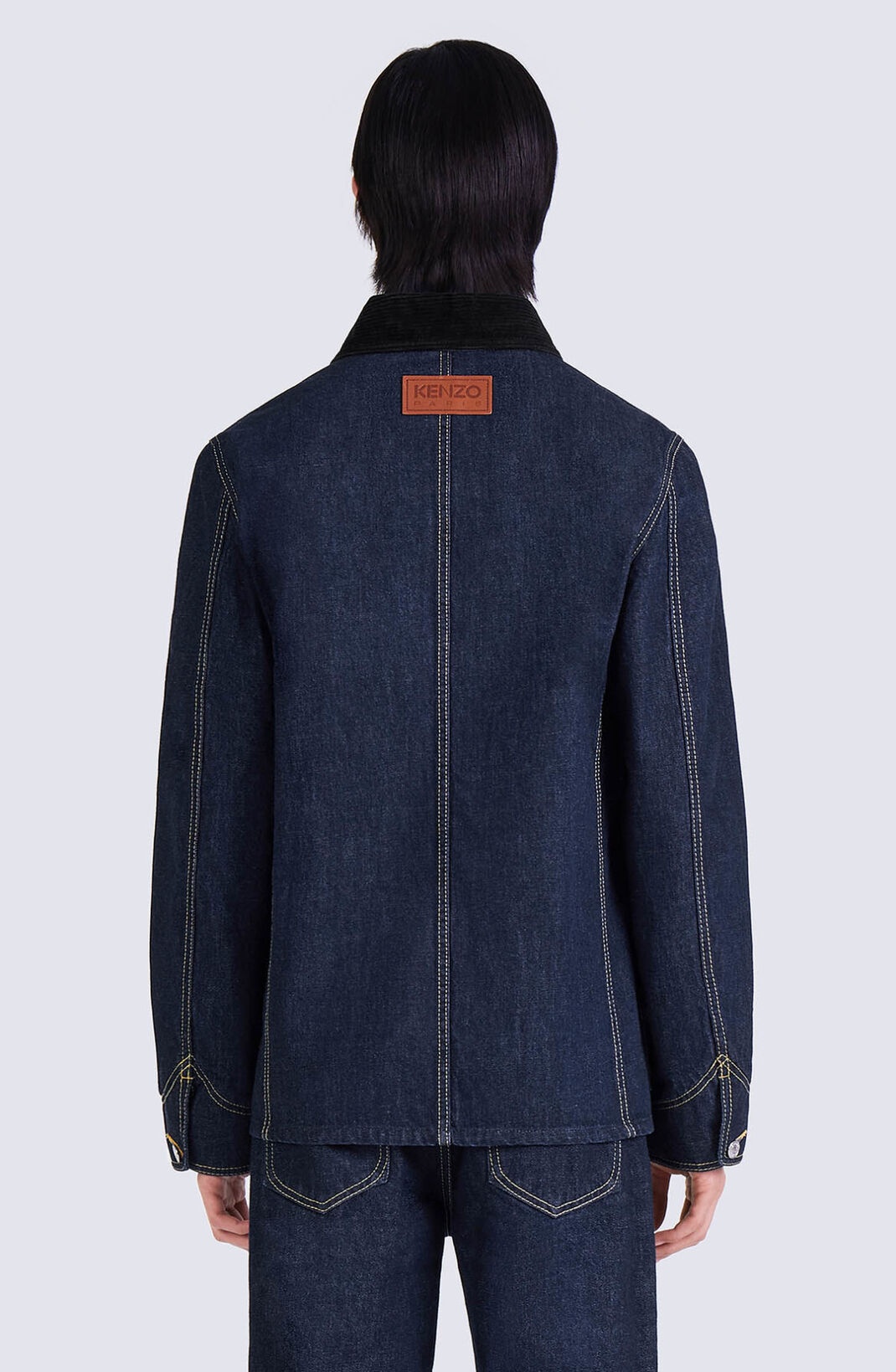 Kenzo Men's Poppy Denim Workwear Jacket