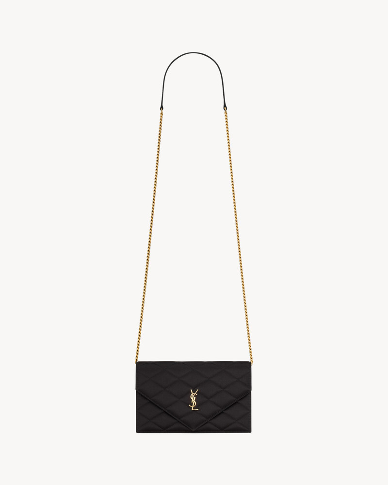 PARIS CHAIN WALLET IN SATIN 1