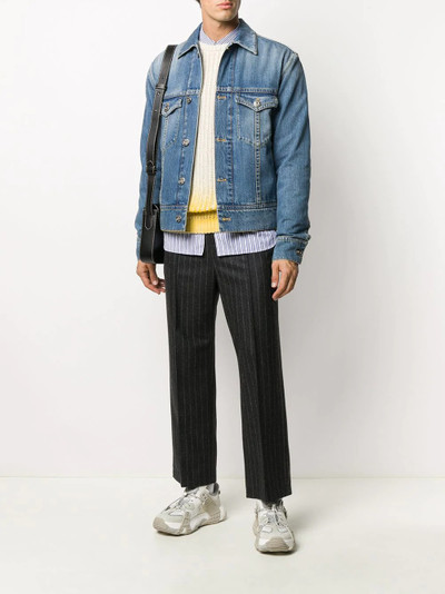 Lanvin drop-shoulder denim jacket outlook