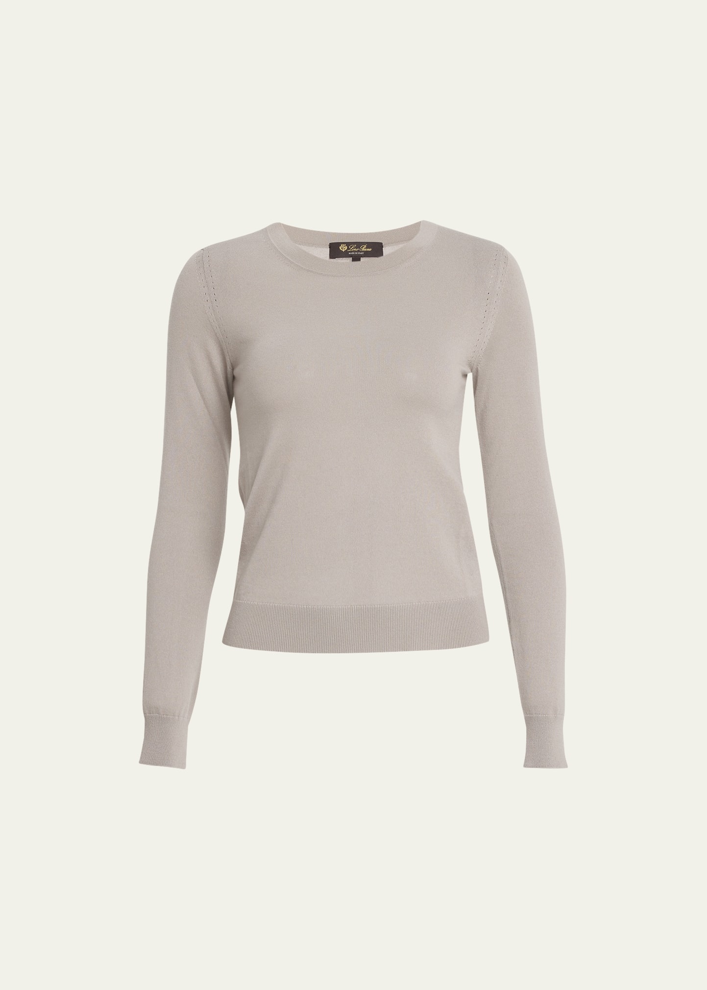 Long-Sleeve Cashmere Sweater - 1