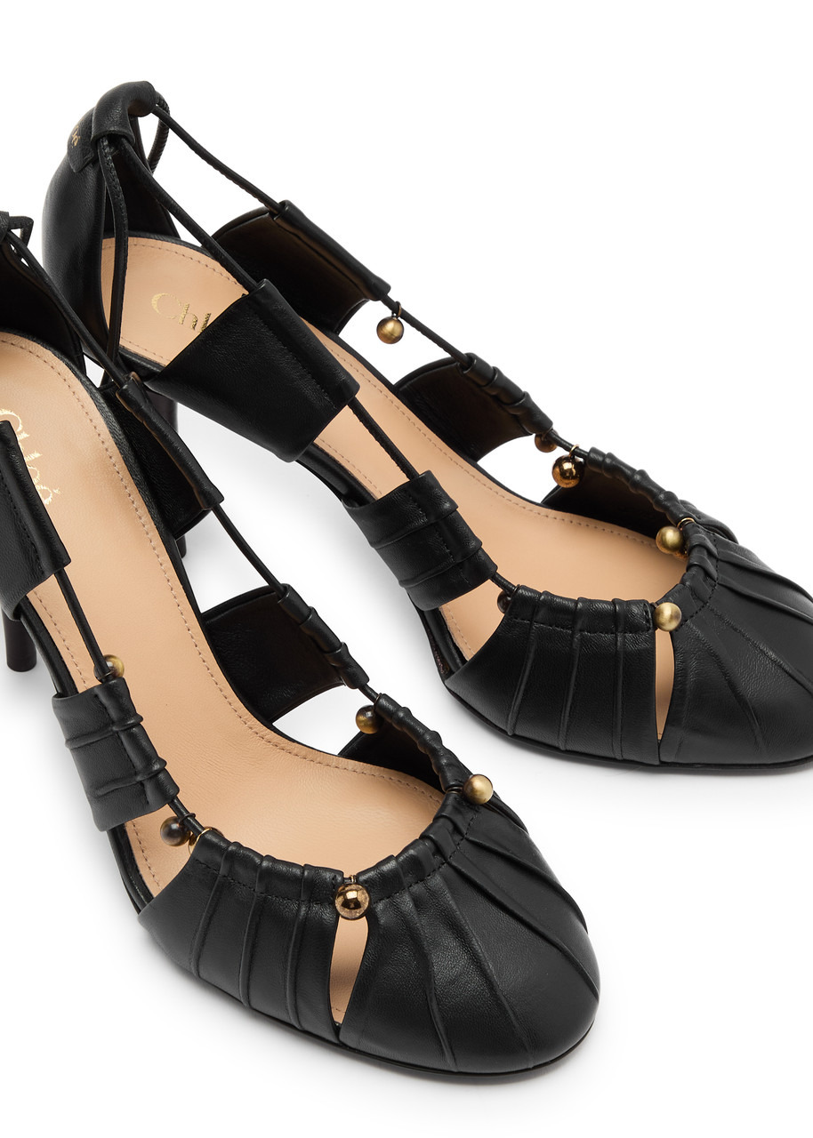 Chloe Luna 100 Cut-out Leather Pumps - 3
