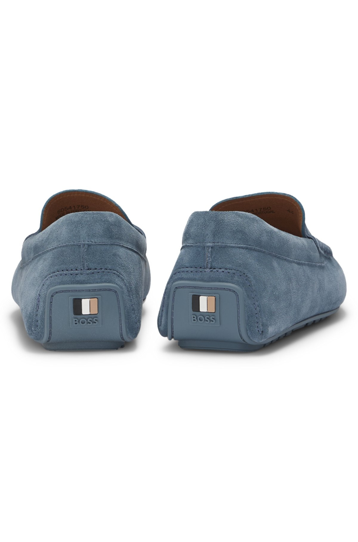 PORTUGUESE-CRAFTED MOCCASIN LOAFERS IN SUEDE WITH PENNY TRIM - 5