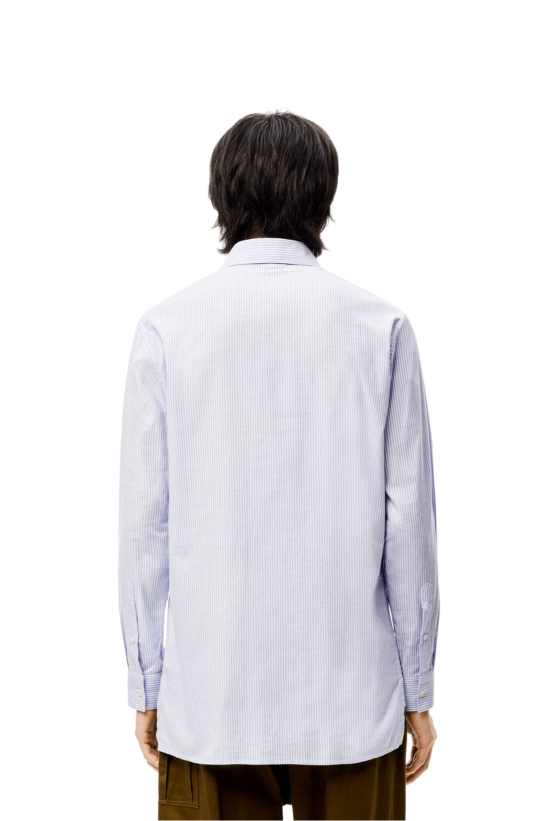 VIP【関税送料無料】希少 LOEWE STRIPED COTTON SHIRT Loewe Shirt in striped cotton | loewe | REVERSIBLE